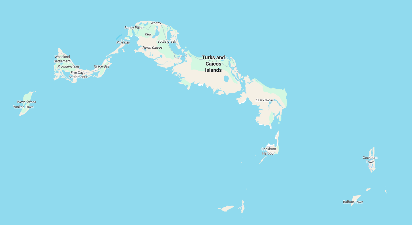 Turks and Caicos Coverage Area