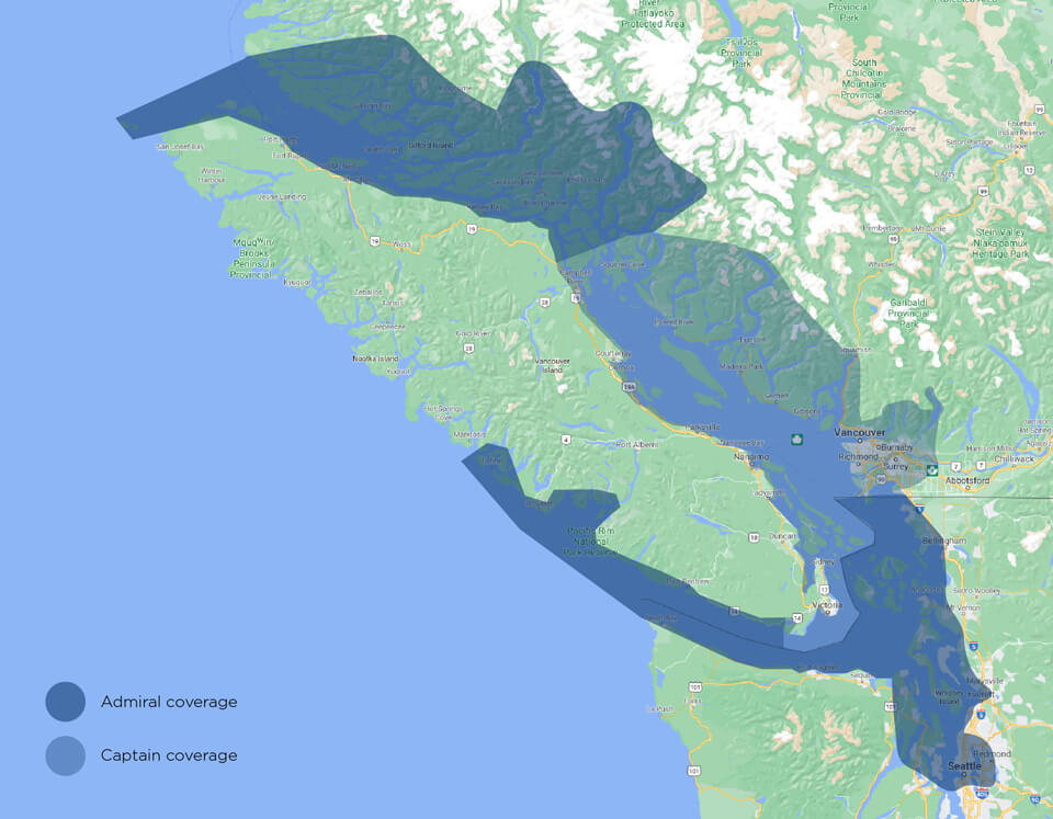 British Columbia Coverage Areas